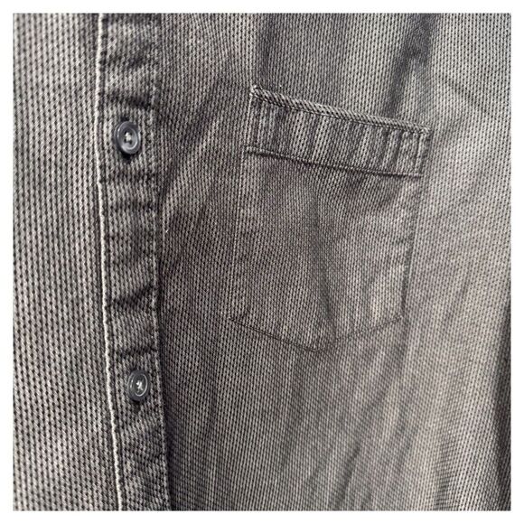 Marc Anthony size large grey long sleeve button up mens shirt - Picture 2 of 3